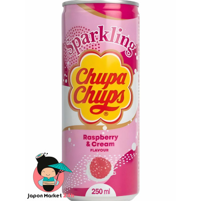 Refresco Chupa Chups sabor a frambuesa y crema 250ml