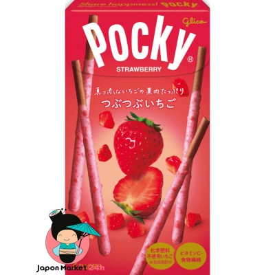 Pocky Tsubu-Tsubu de fresa 55g