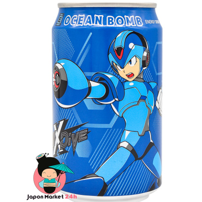 Ocean Bomb bebida energética edición Mega Man X Dive (X) 330ml