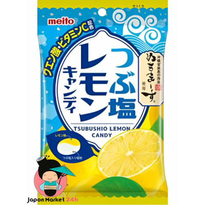 Caramelos Meito Tsubu sabor a limón y sal 63g