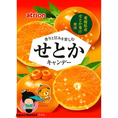 Caramelos Atrion Setoka sabor a naranja 58g