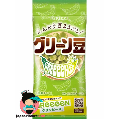 Snack de guisantes verdes Kasugai 48g