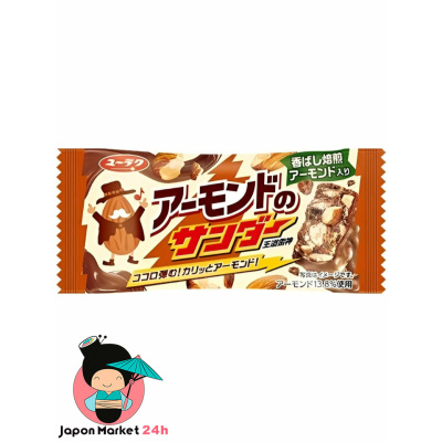Barrita de chocolate con almendras Yaokin Yuraku Almond Thunder 19g