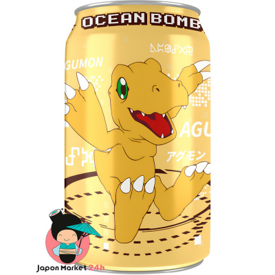 Ocean Bomb de banana edición Digimon (Agumon) 330ml