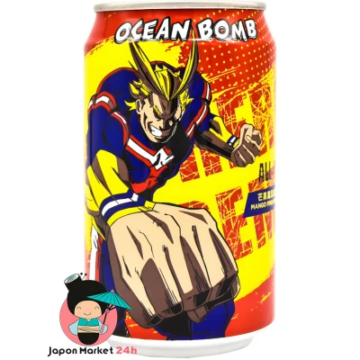 Ocean Bomb de mango edición Boku No Hero (All Might) 330ml