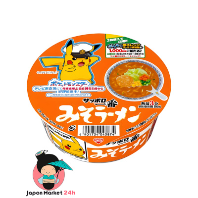 Ramen Sapporo Ichiban de miso edición Pokémon 77g