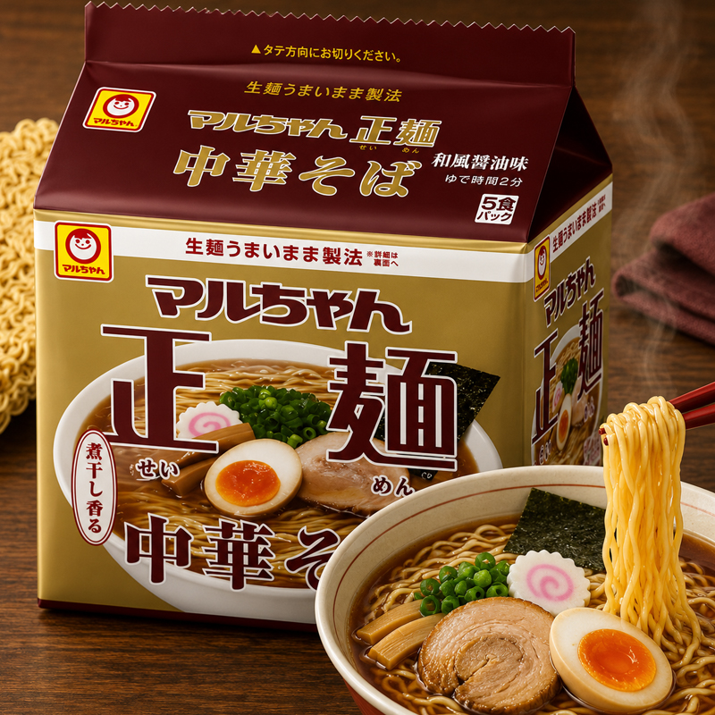 Ramen Maruchan Sabor Cerdo al Estilo Japonés (5 Packs)