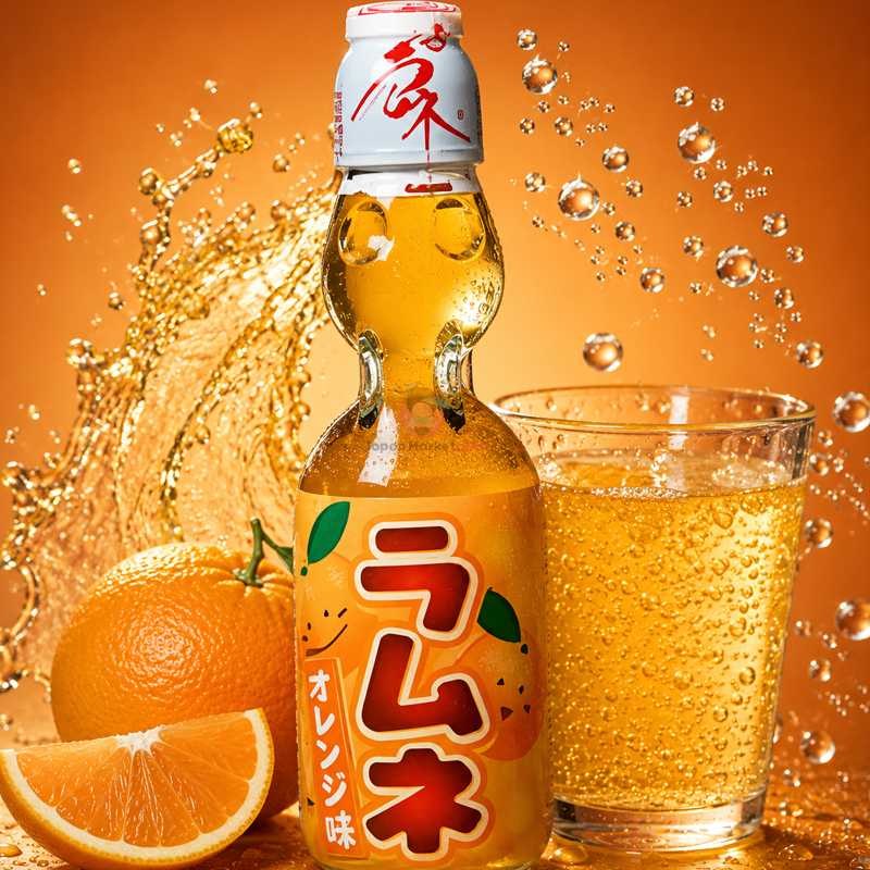 Ramune Hata Kosen Sabor Naranja