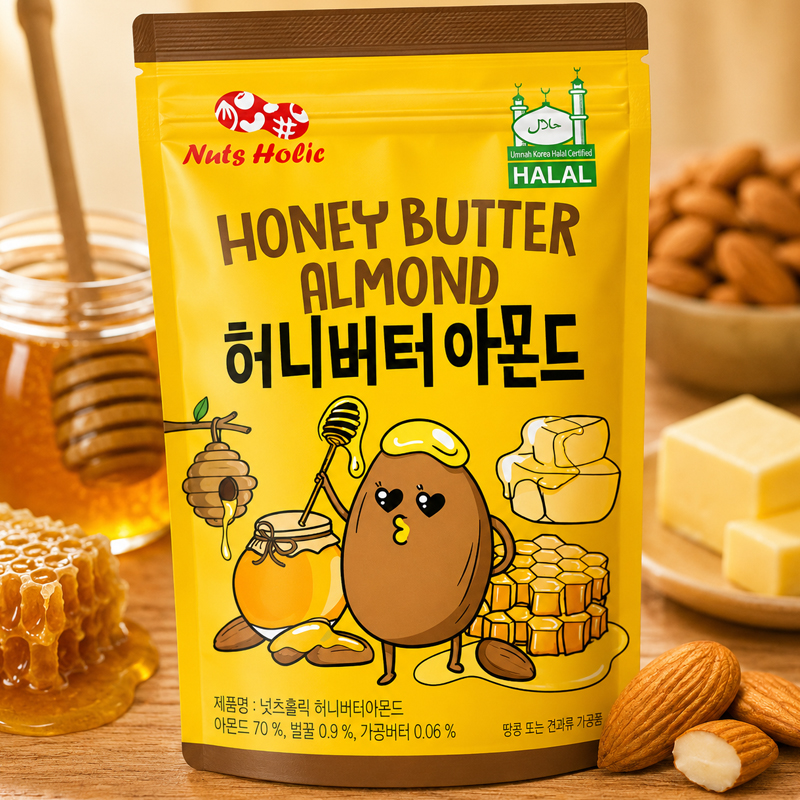 Almendras Nuts Holic Sabor Mantequilla y Miel