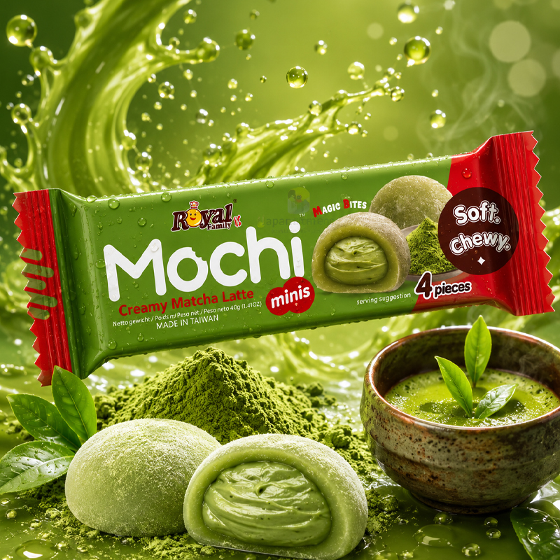 Mochis Royal Family Sabor Matcha Latte Cremoso
