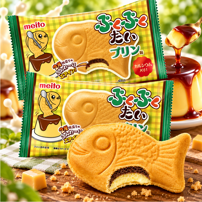Taiyaki Puku Puku Tai Sabor Pudin | 16,5 gr